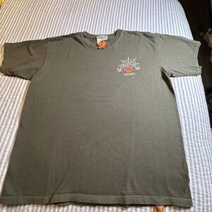 Pirana Joe Cozumel Mexico Graphic T-Shirt Mens Large Olive Green Cotton Tee